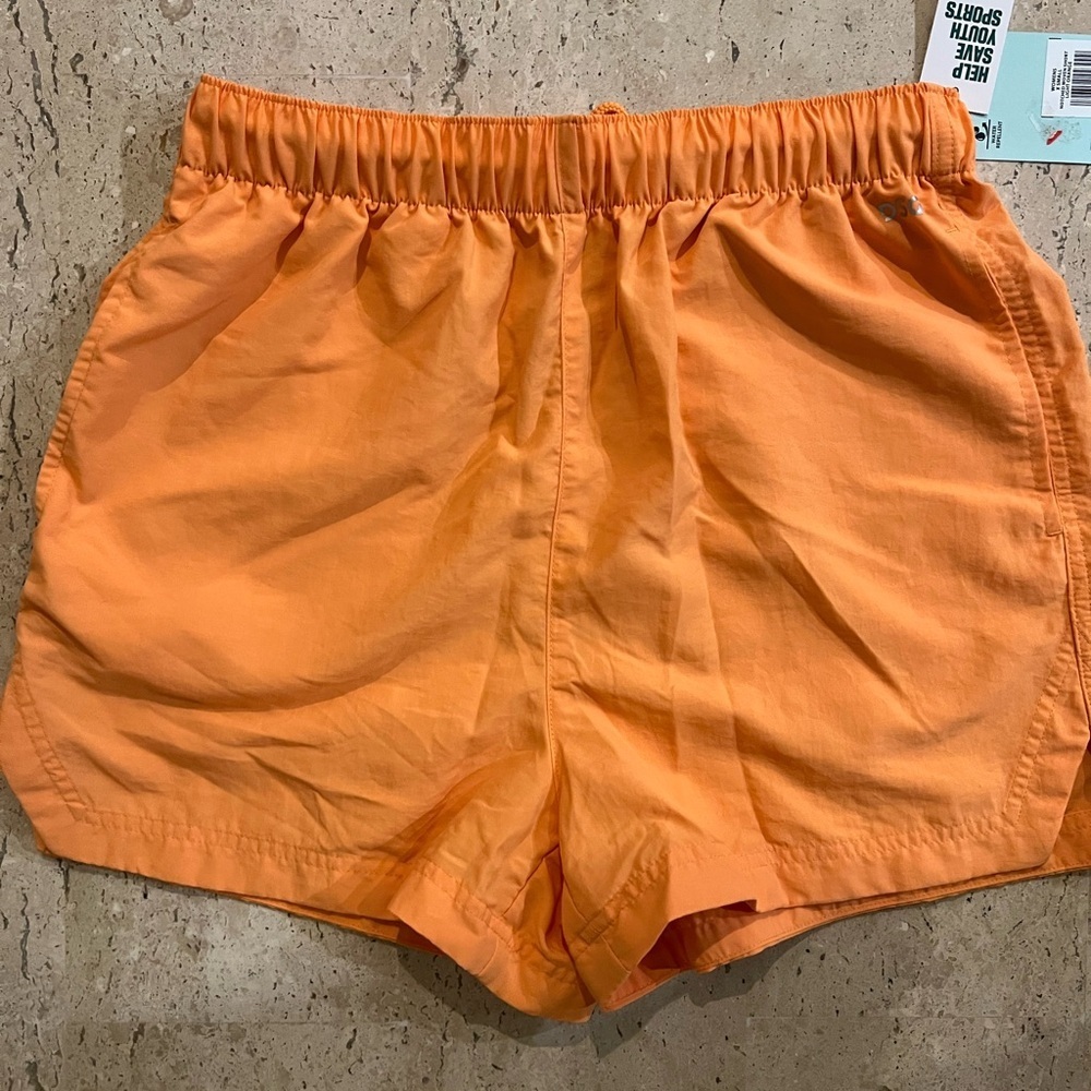 DSG Women's Notched Woven Athletic Shorts Size XS Orange